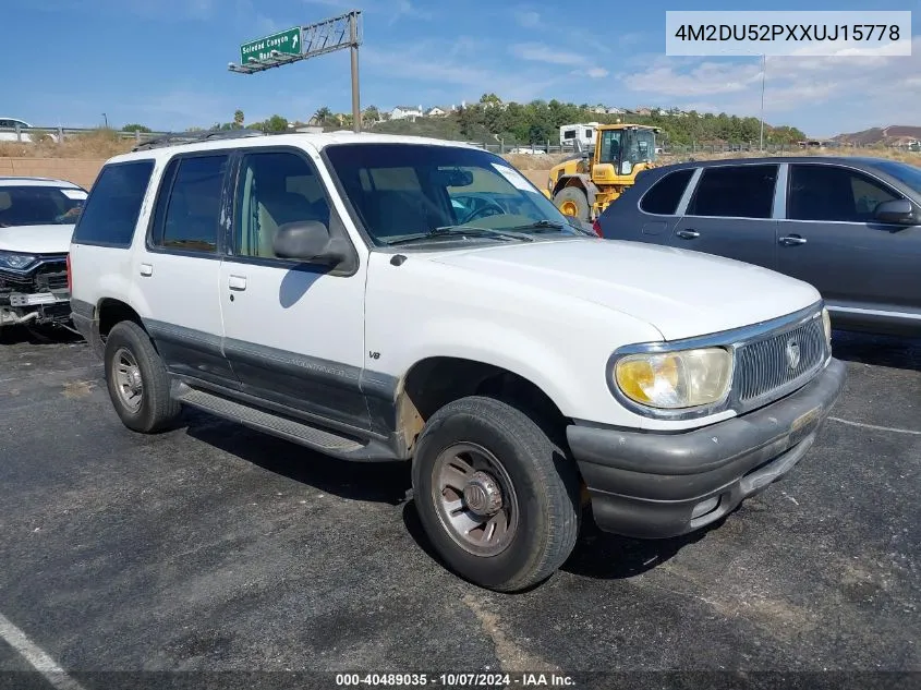 1999 Mercury Mountaineer VIN: 4M2DU52PXXUJ15778 Lot: 40489035