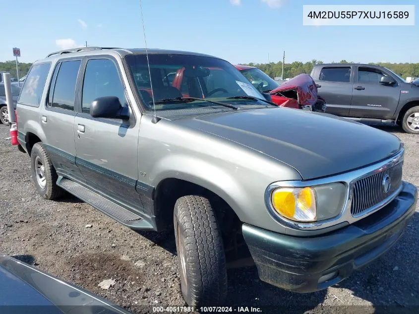 1999 Mercury Mountaineer VIN: 4M2DU55P7XUJ16589 Lot: 40517981