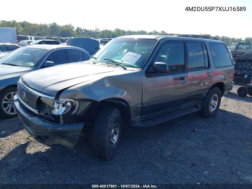 1999 Mercury Mountaineer VIN: 4M2DU55P7XUJ16589 Lot: 40517981