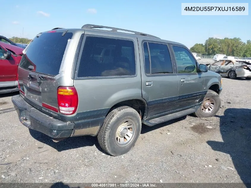 1999 Mercury Mountaineer VIN: 4M2DU55P7XUJ16589 Lot: 40517981