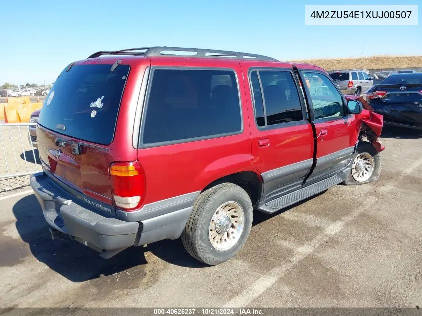 1999 Mercury Mountaineer VIN: 4M2ZU54E1XUJ00507 Lot: 40625237