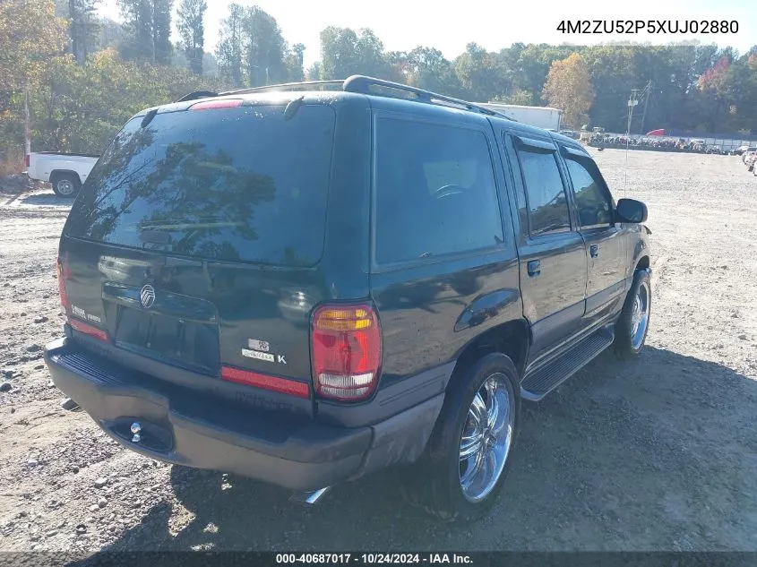 1999 Mercury Mountaineer VIN: 4M2ZU52P5XUJ02880 Lot: 40687017