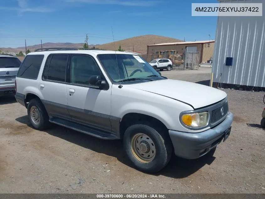 2000 Mercury Mountaineer VIN: 4M2ZU76EXYUJ37422 Lot: 39700600