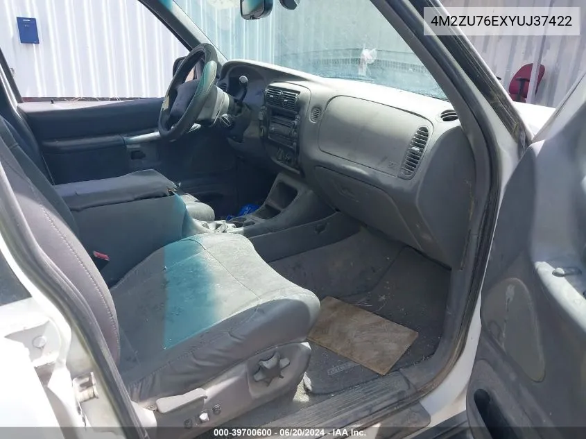 2000 Mercury Mountaineer VIN: 4M2ZU76EXYUJ37422 Lot: 39700600