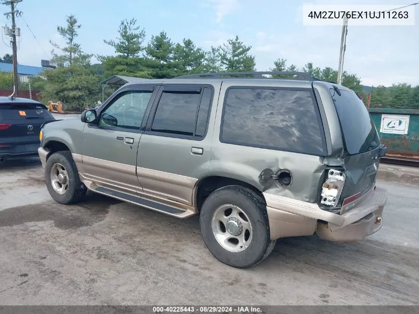 2001 Mercury Mountaineer VIN: 4M2ZU76EX1UJ11263 Lot: 40225443