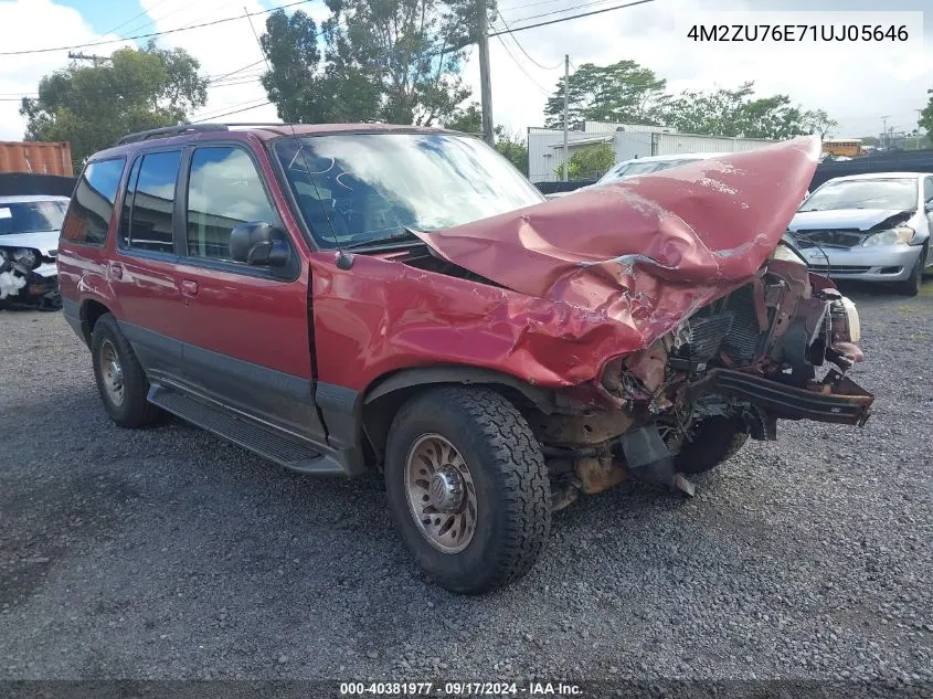 2001 Mercury Mountaineer VIN: 4M2ZU76E71UJ05646 Lot: 40381977