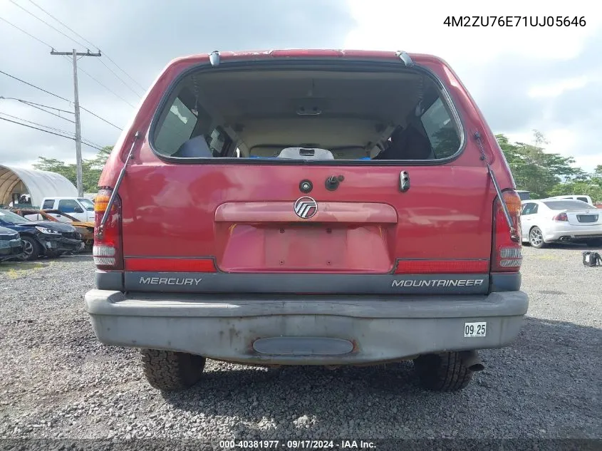 4M2ZU76E71UJ05646 2001 Mercury Mountaineer