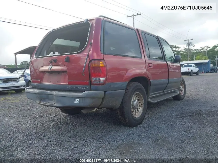 4M2ZU76E71UJ05646 2001 Mercury Mountaineer