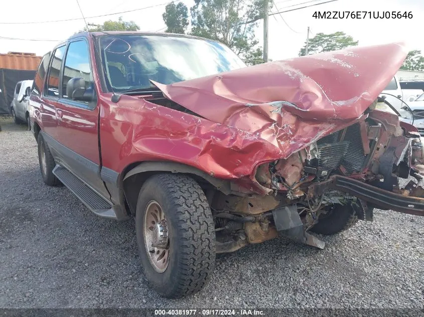 2001 Mercury Mountaineer VIN: 4M2ZU76E71UJ05646 Lot: 40381977