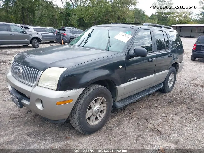 2002 Mercury Mountaineer VIN: 4M2DU66EX2UJ25461 Lot: 40487790