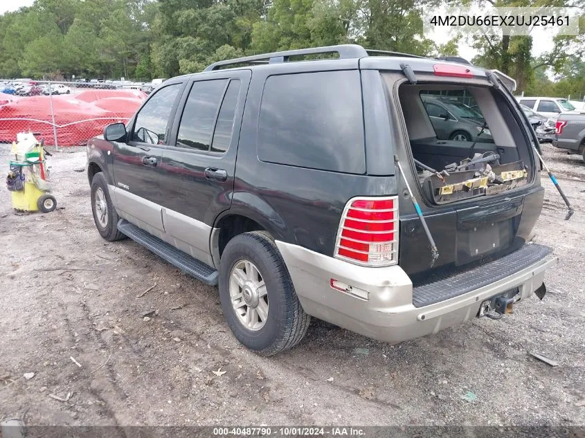 2002 Mercury Mountaineer VIN: 4M2DU66EX2UJ25461 Lot: 40487790