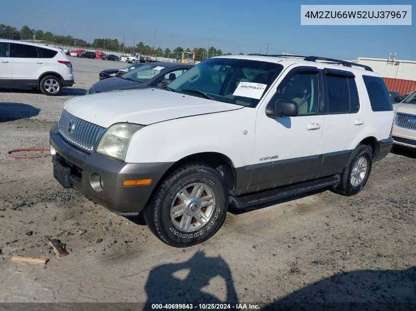 2002 Mercury Mountaineer VIN: 4M2ZU66W52UJ37967 Lot: 40699843