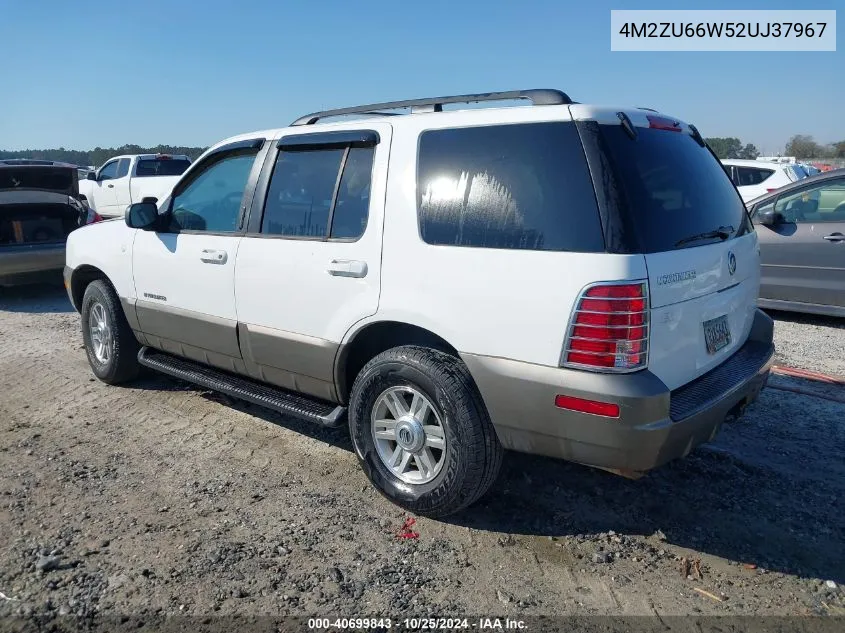 2002 Mercury Mountaineer VIN: 4M2ZU66W52UJ37967 Lot: 40699843