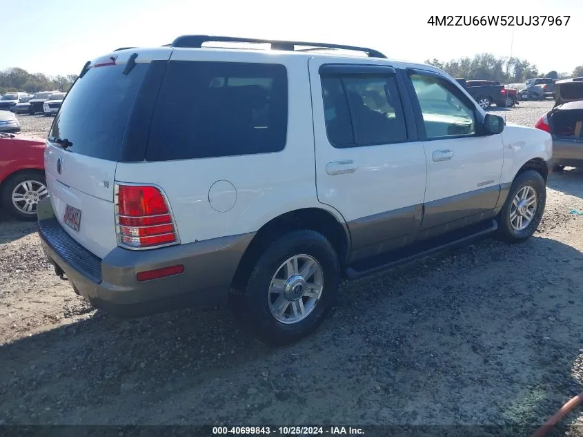 2002 Mercury Mountaineer VIN: 4M2ZU66W52UJ37967 Lot: 40699843