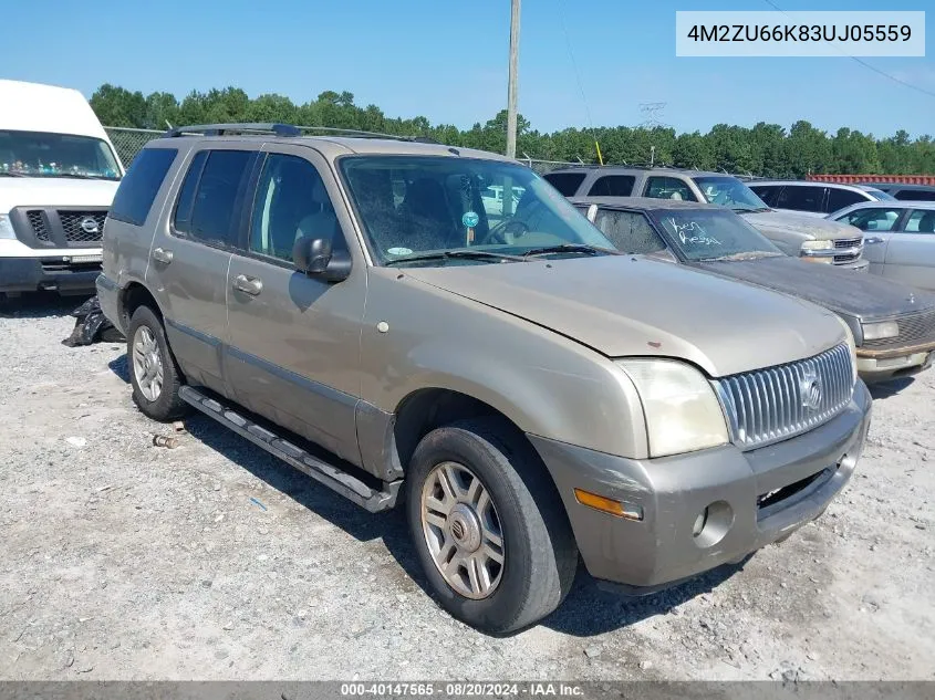 2003 Mercury Mountaineer VIN: 4M2ZU66K83UJ05559 Lot: 40147565