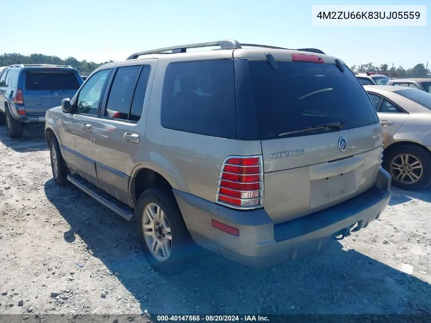 2003 Mercury Mountaineer VIN: 4M2ZU66K83UJ05559 Lot: 40147565