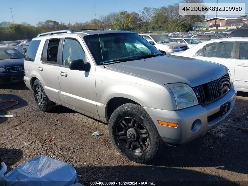 2003 Mercury Mountaineer VIN: 4M2DU66K83ZJ09950 Lot: 40658069