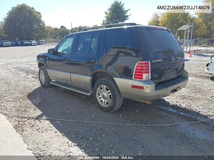 2003 Mercury Mountaineer VIN: 4M2ZU66W23UJ14809 Lot: 40688808