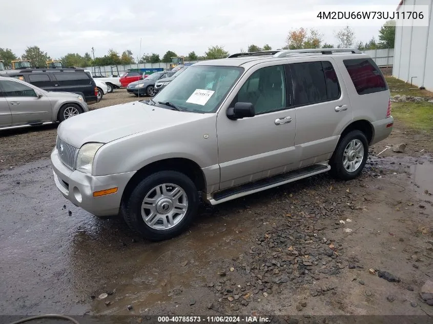 2003 Mercury Mountaineer VIN: 4M2DU66W73UJ11706 Lot: 40785573