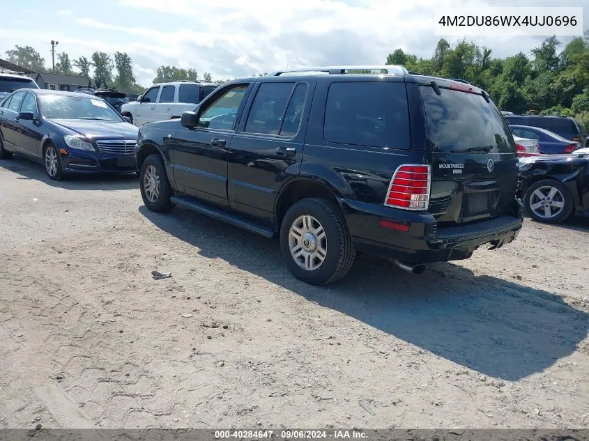 2004 Mercury Mountaineer VIN: 4M2DU86WX4UJ0696 Lot: 40284647