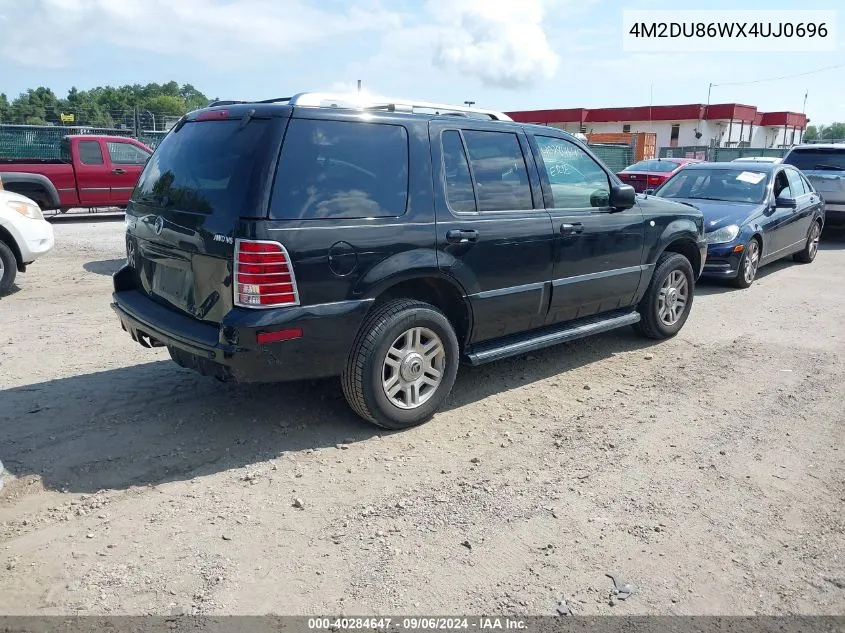 4M2DU86WX4UJ0696 2004 Mercury Mountaineer