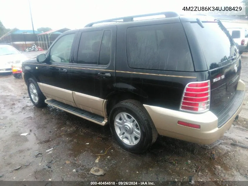 2004 Mercury Mountaineer VIN: 4M2ZU86K34UJ08429 Lot: 40454518