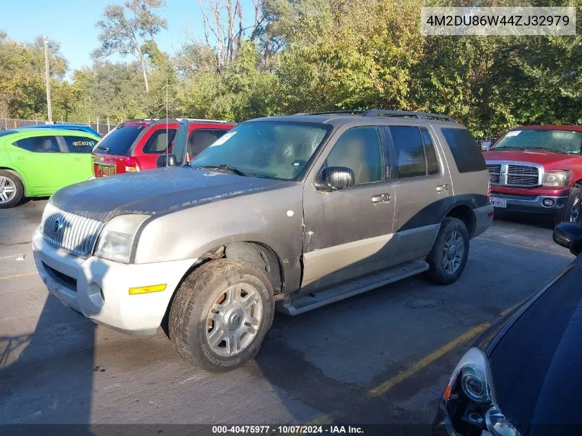 2004 Mercury Mountaineer VIN: 4M2DU86W44ZJ32979 Lot: 40475977