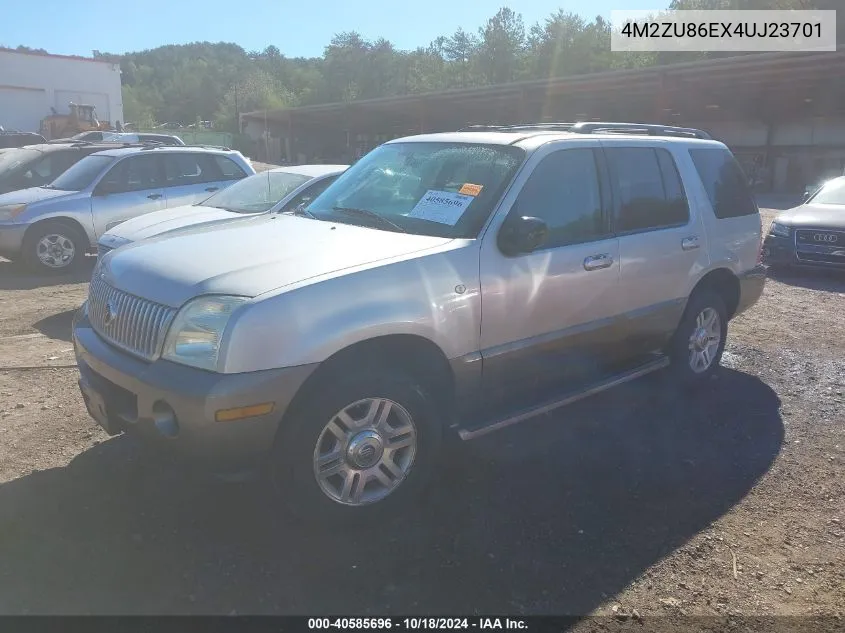 2004 Mercury Mountaineer VIN: 4M2ZU86EX4UJ23701 Lot: 40585696