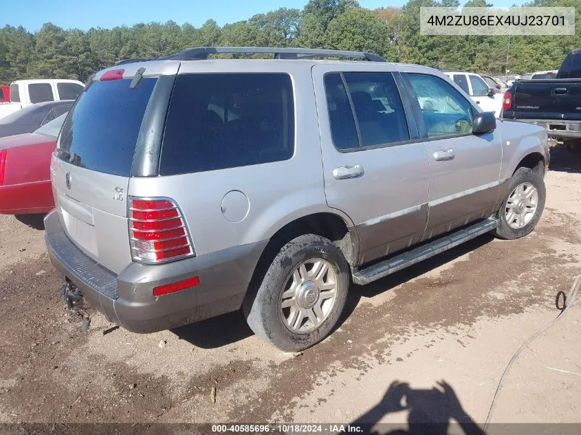 2004 Mercury Mountaineer VIN: 4M2ZU86EX4UJ23701 Lot: 40585696