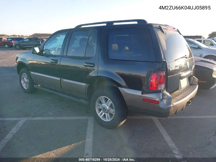 2004 Mercury Mountaineer VIN: 4M2ZU66K04UJ05895 Lot: 40719299