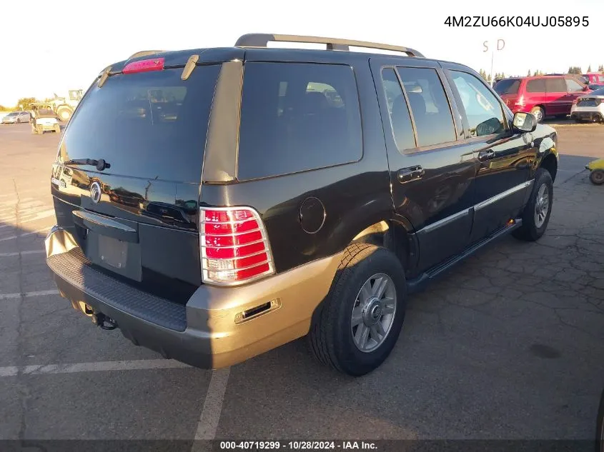 2004 Mercury Mountaineer VIN: 4M2ZU66K04UJ05895 Lot: 40719299