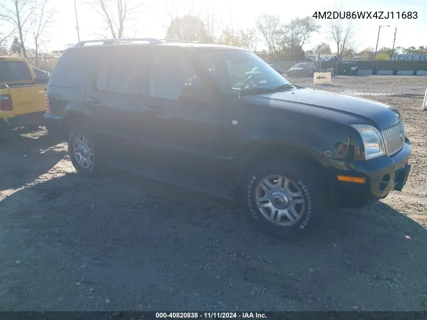 2004 Mercury Mountaineer VIN: 4M2DU86WX4ZJ11683 Lot: 40820838