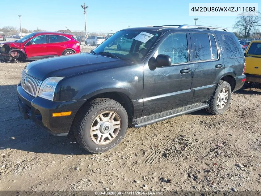 2004 Mercury Mountaineer VIN: 4M2DU86WX4ZJ11683 Lot: 40820838