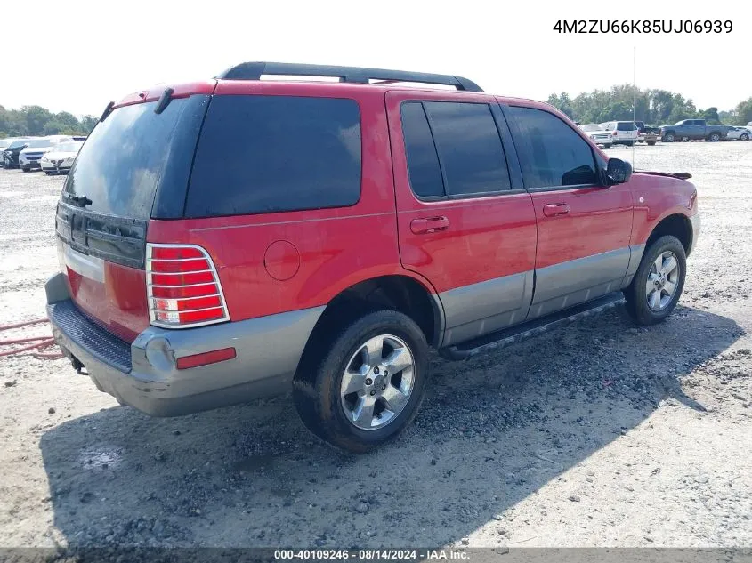 2005 Mercury Mountaineer VIN: 4M2ZU66K85UJ06939 Lot: 40109246