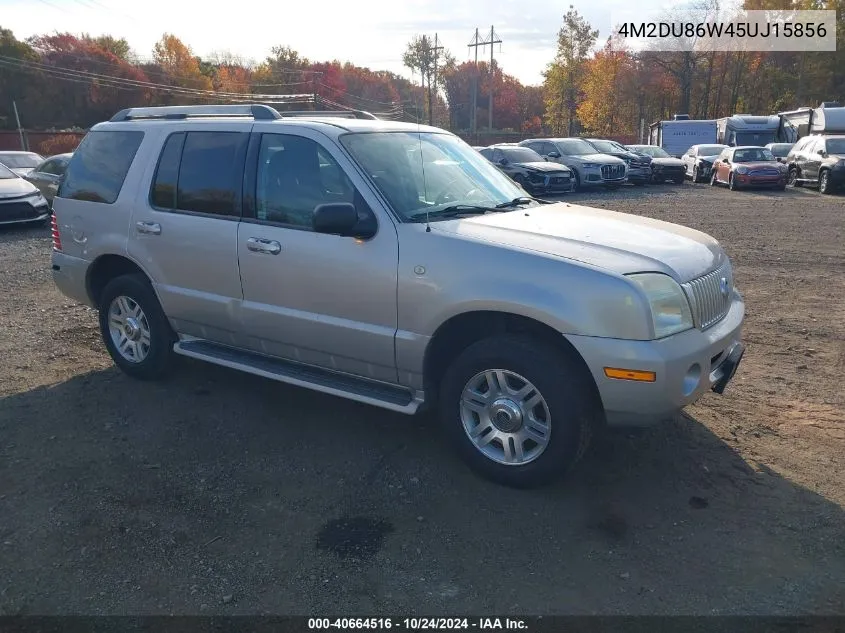 2005 Mercury Mountaineer VIN: 4M2DU86W45UJ15856 Lot: 40664516