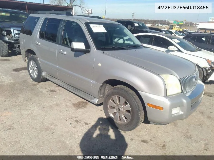 4M2EU37E66UJ18465 2006 Mercury Mountaineer Luxury