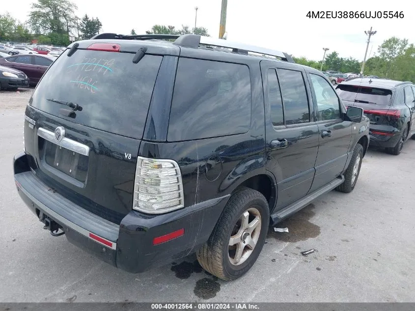 2006 Mercury Mountaineer Premier VIN: 4M2EU38866UJ05546 Lot: 40012564