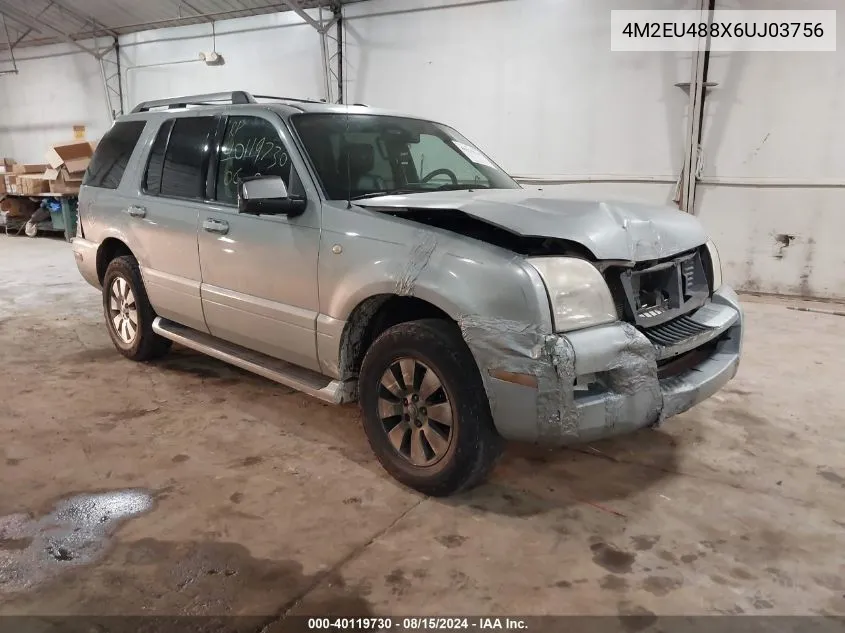 2006 Mercury Mountaineer Premier VIN: 4M2EU488X6UJ03756 Lot: 40119730