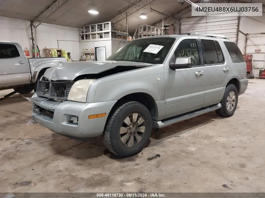 2006 Mercury Mountaineer Premier VIN: 4M2EU488X6UJ03756 Lot: 40119730