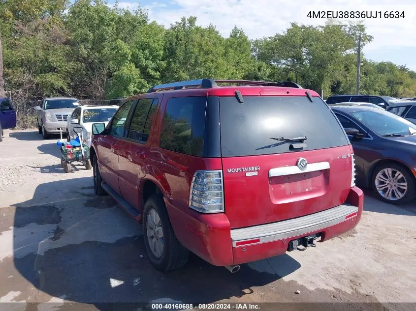 2006 Mercury Mountaineer Premier VIN: 4M2EU38836UJ16634 Lot: 40160688