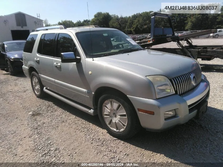 2006 Mercury Mountaineer Premier VIN: 4M2EU48836UJ08037 Lot: 40280146