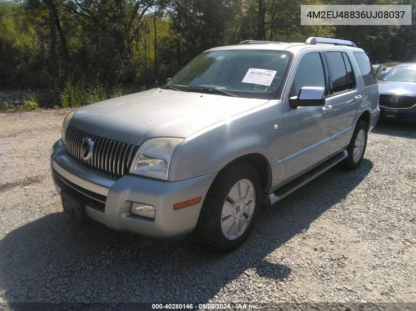 2006 Mercury Mountaineer Premier VIN: 4M2EU48836UJ08037 Lot: 40280146