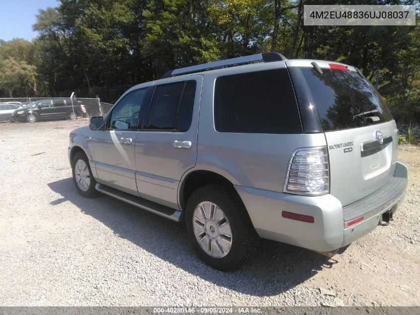 2006 Mercury Mountaineer Premier VIN: 4M2EU48836UJ08037 Lot: 40280146