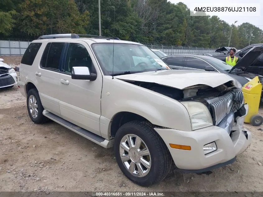 2006 Mercury Mountaineer Premier VIN: 4M2EU38876UJ21108 Lot: 40316551