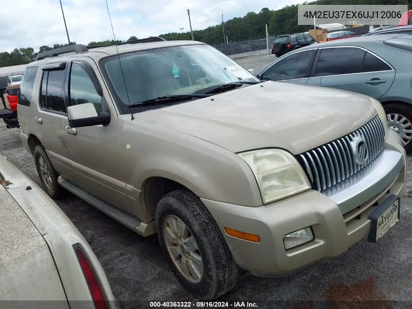 4M2EU37EX6UJ12006 2006 Mercury Mountaineer Luxury