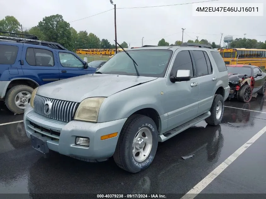 4M2EU47E46UJ16011 2006 Mercury Mountaineer Luxury