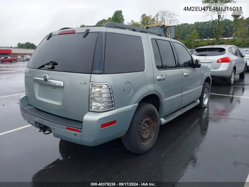 4M2EU47E46UJ16011 2006 Mercury Mountaineer Luxury