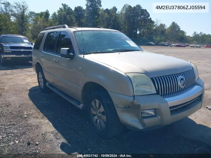 2006 Mercury Mountaineer Luxury VIN: 4M2EU37806ZJ05594 Lot: 40531742