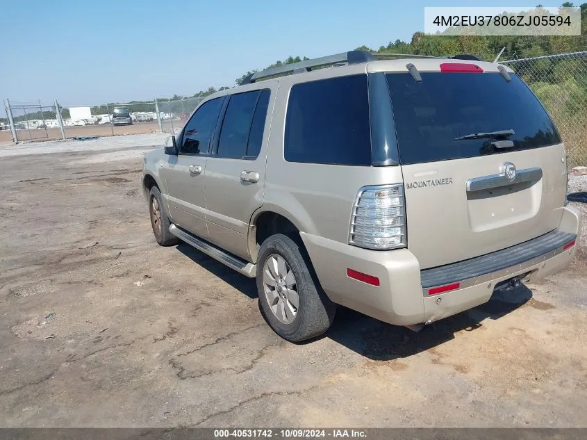 2006 Mercury Mountaineer Luxury VIN: 4M2EU37806ZJ05594 Lot: 40531742