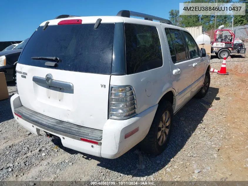 2006 Mercury Mountaineer Premier VIN: 4M2EU38846UJ10437 Lot: 40583199